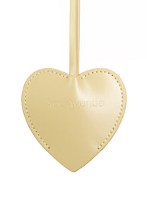 Heart Leather Charm - Toasted Butter